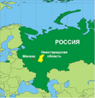 Карта россии нижегородская