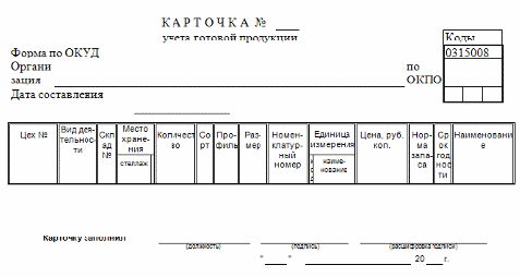 Бланк карточки учета форма 18