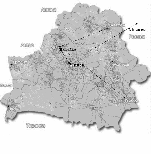 Карта дорог вилейского района