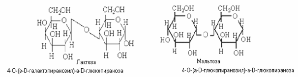 Схема образования лактозы