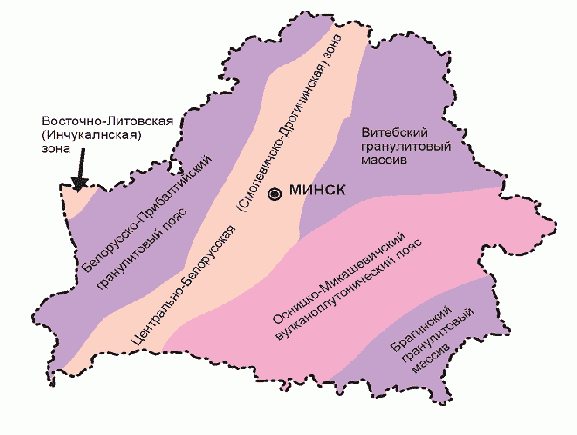 Карта рельефа беларуси