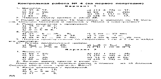 Контрольная работа числа