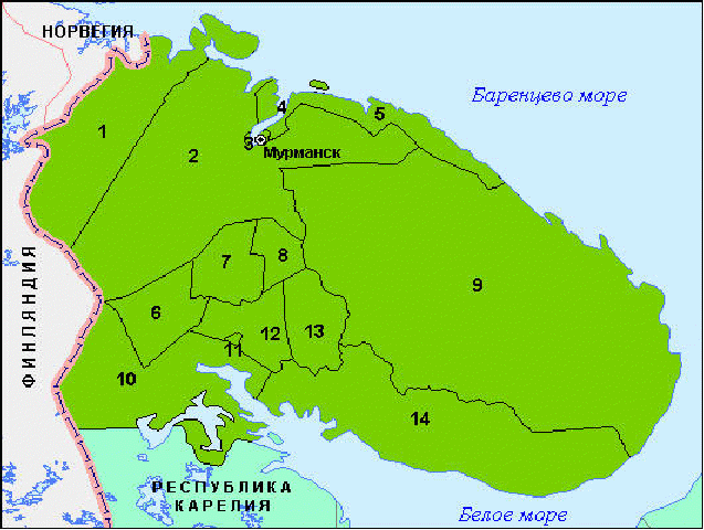 Карта центр мурманска