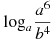 \log_a \frac{a^{6}}{b^{4}}