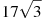 17\sqrt{3}