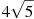 4\sqrt{5}