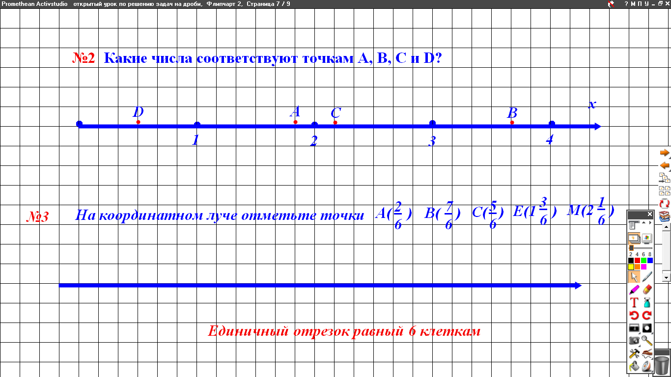 Изображение дробей на координатном луче 5 класс самостоятельная работа