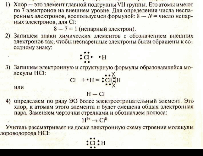 Химическая связь конспект кратко