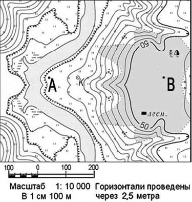 Карта москвы с горизонталями