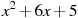 x^2+6x+5