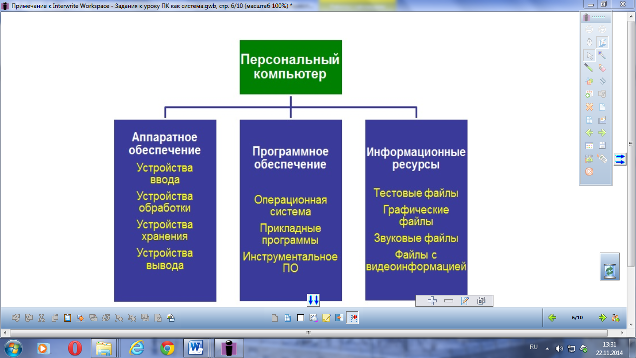 Конспект по информатике компьютер