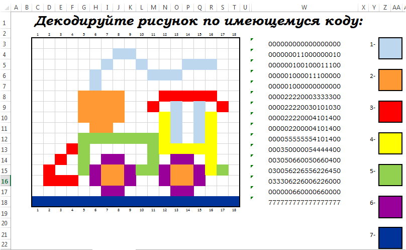 Кодирование информации план урока 5 класс