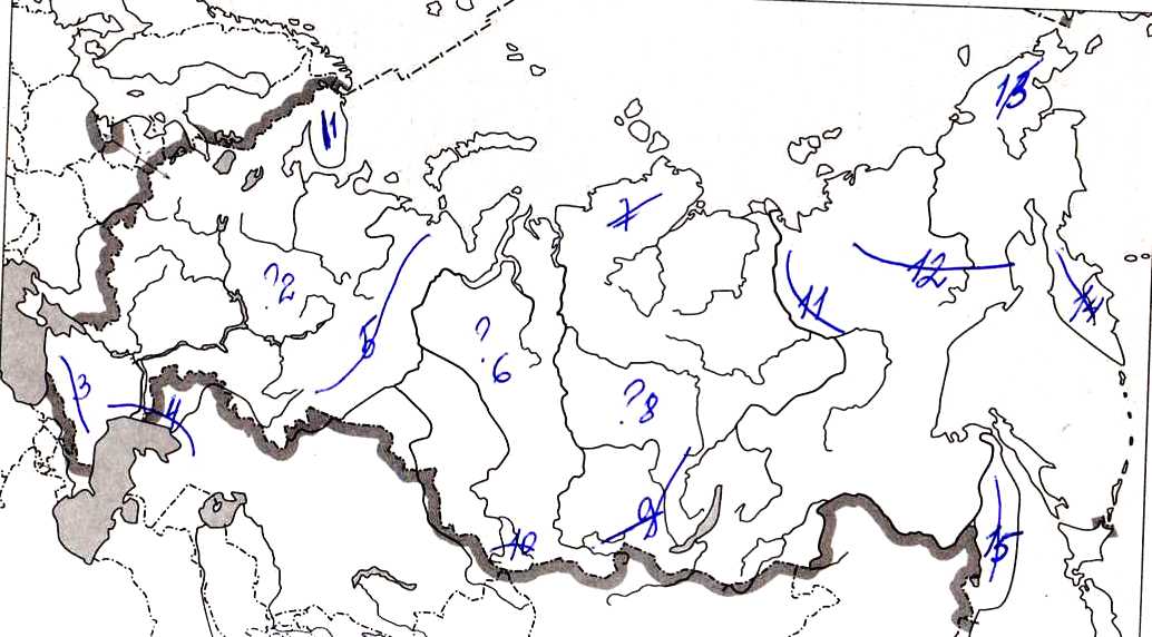 Карта реки россии 8 класс