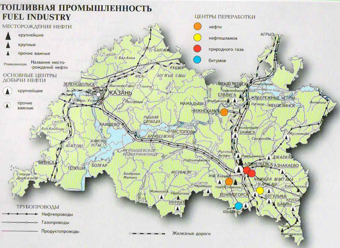 Карта промышленности тверской области