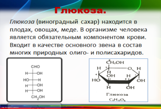 План конспект углеводы глюкоза