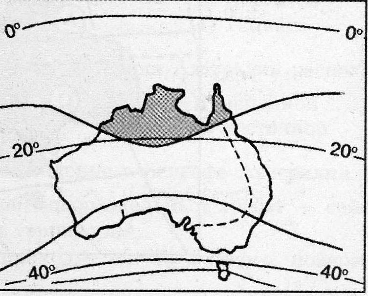 Карта климатических поясов австралии