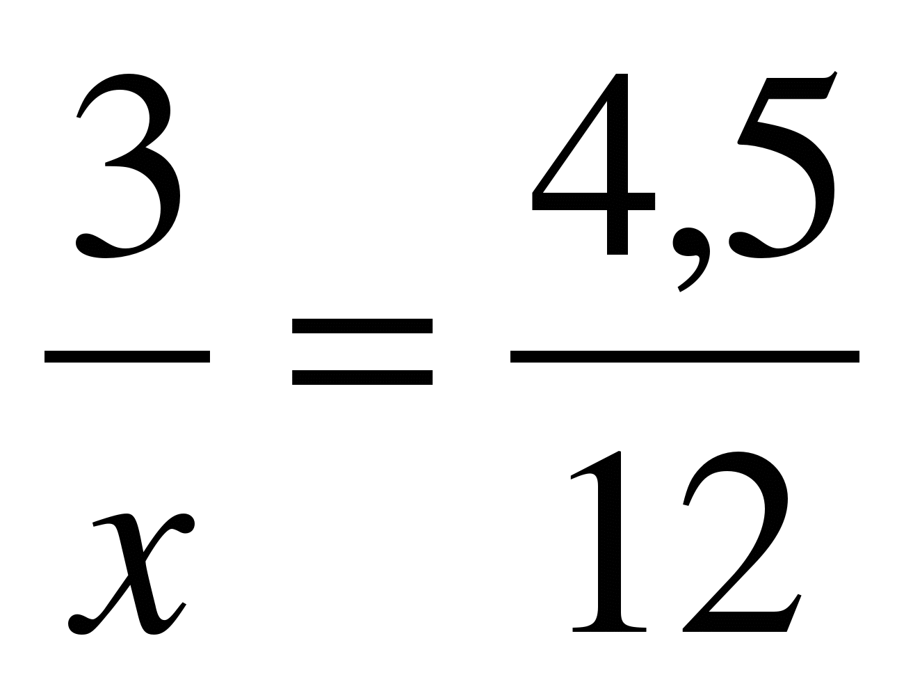 Метод пропорции в математике